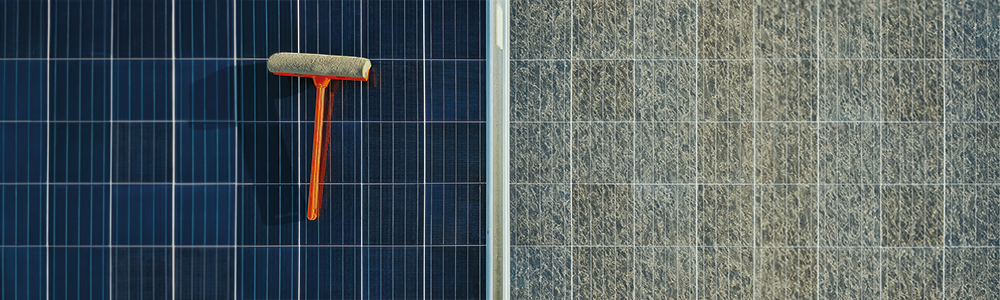 zonnepanelen schoonmaken verschil vies en schoon